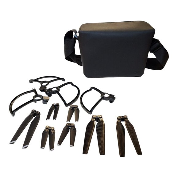 DJI Mavic Pro Model M1P ACCESSORIES ONLY Bag Carbon Fiber Propeller Guards Black - Picture 1 of 16